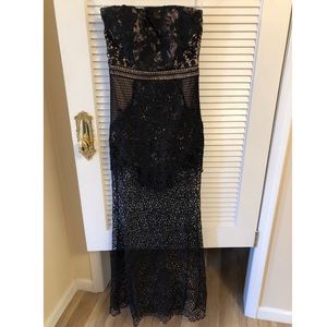 Gorgeous Strapless Bodysuit Evening Gown!